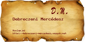 Debreczeni Mercédesz névjegykártya